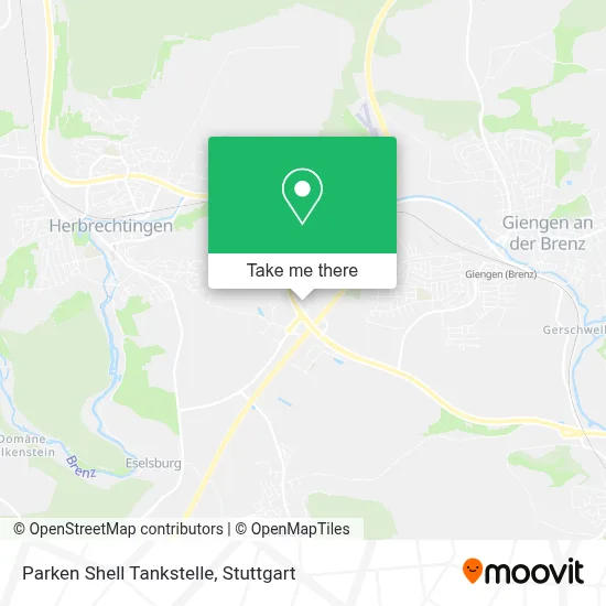 Parken Shell Tankstelle map