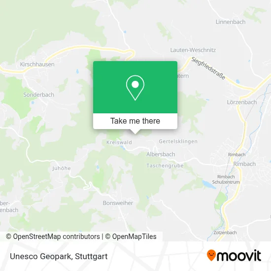Unesco Geopark map