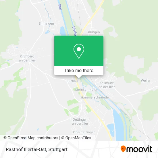 Rasthof Illertal-Ost map
