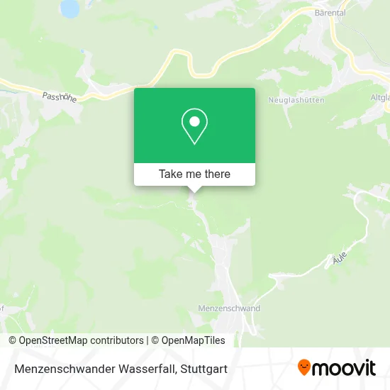 Menzenschwander Wasserfall map