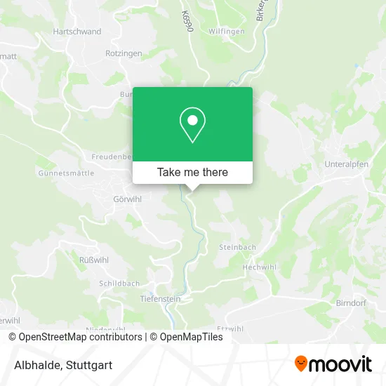 Albhalde map