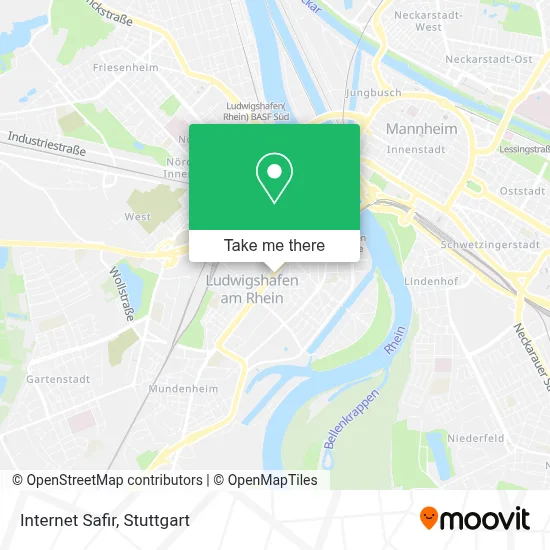 Internet Safir map