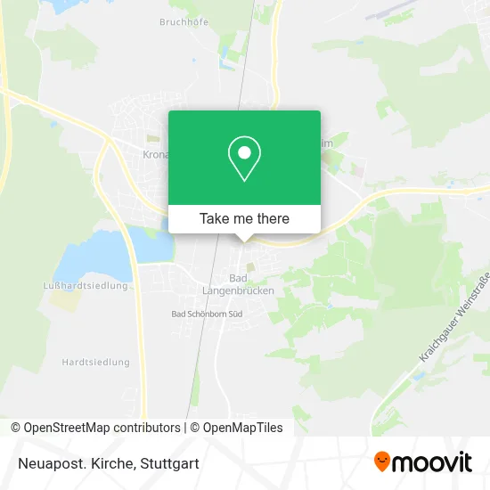 Neuapost. Kirche map