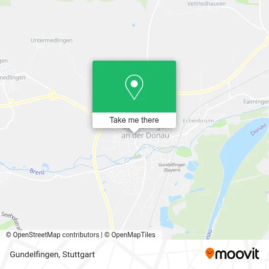 Gundelfingen map