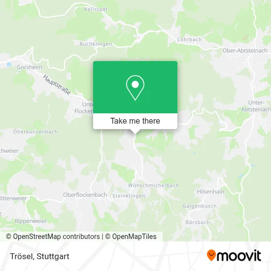 Trösel map
