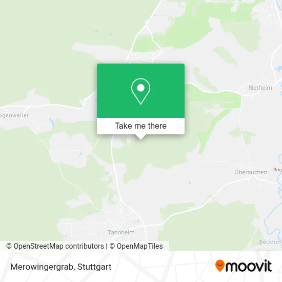 Merowingergrab map