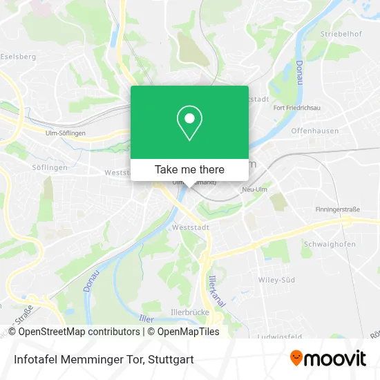 Infotafel Memminger Tor map