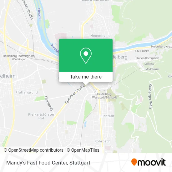 Mandy's Fast Food Center map