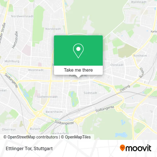 Ettlinger Tor map