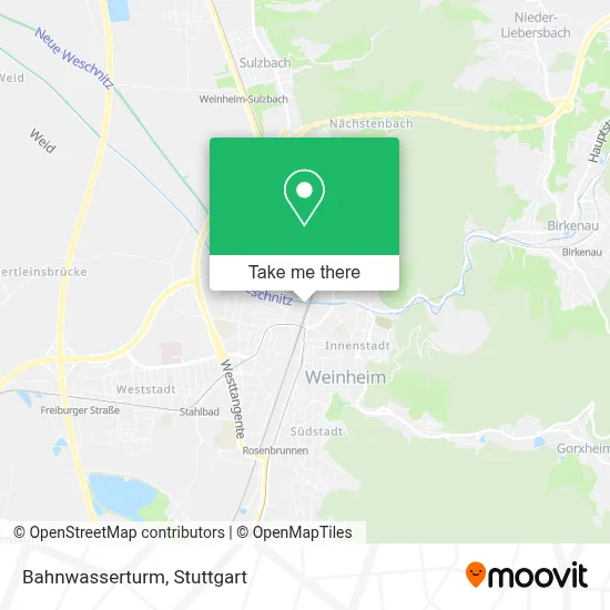 Bahnwasserturm map