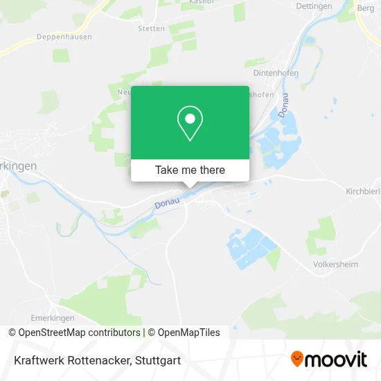 Kraftwerk Rottenacker map