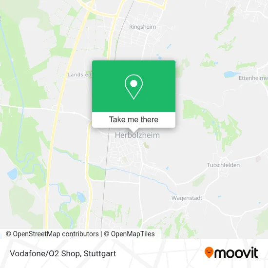 Vodafone/O2 Shop map