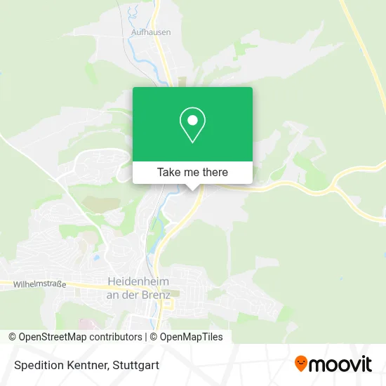 Spedition Kentner map