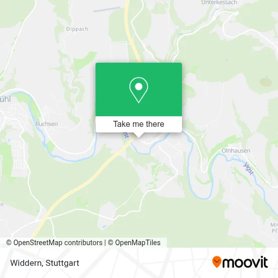 Widdern map