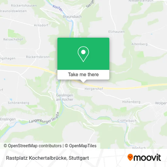 Rastplatz Kochertalbrücke map