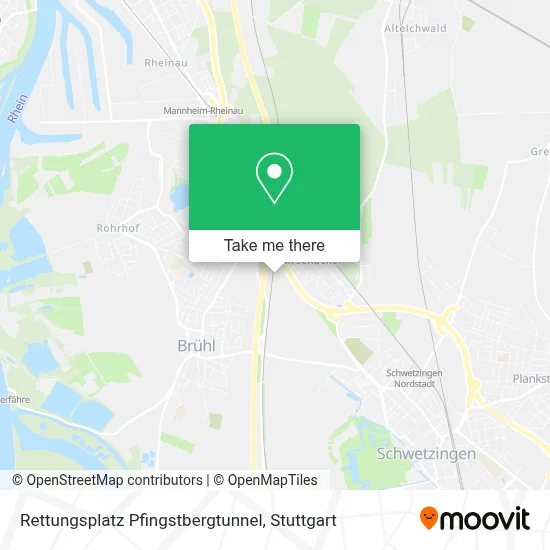 Rettungsplatz Pfingstbergtunnel map