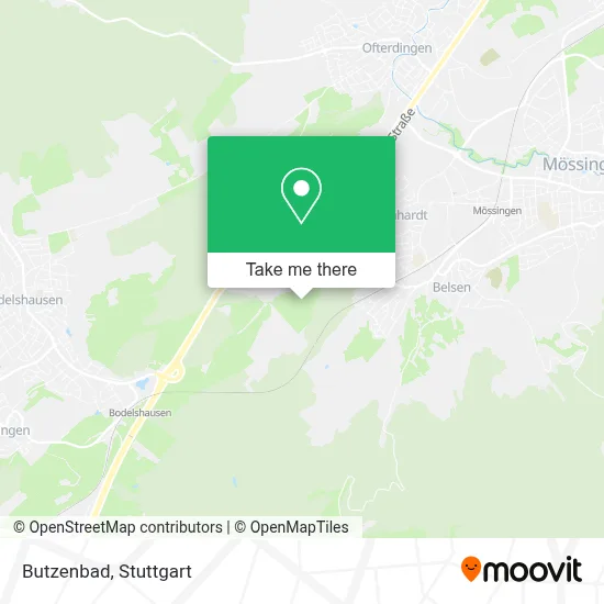 Butzenbad map