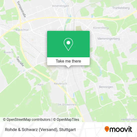 Rohde & Schwarz (Versand) map