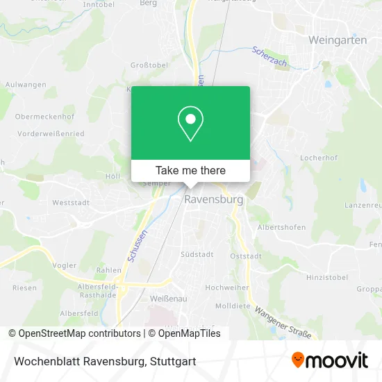Wochenblatt Ravensburg map