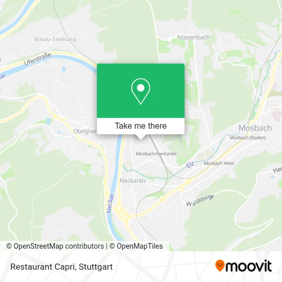 Restaurant Capri map