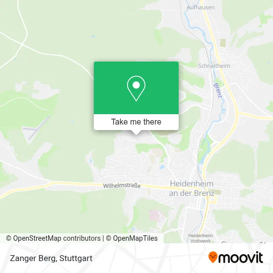 Zanger Berg map