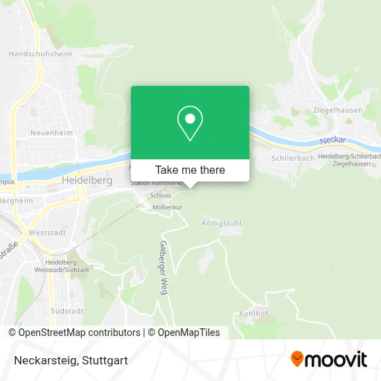 Neckarsteig map