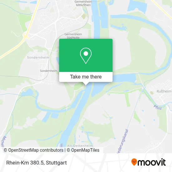 Rhein-Km 380.5 map
