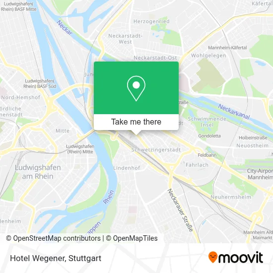 Hotel Wegener map