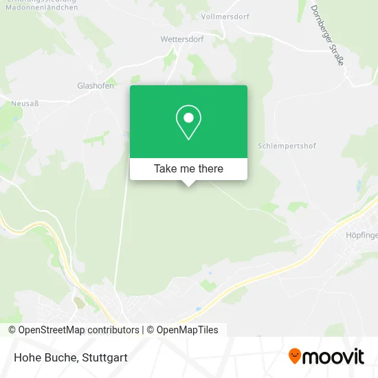 Hohe Buche map