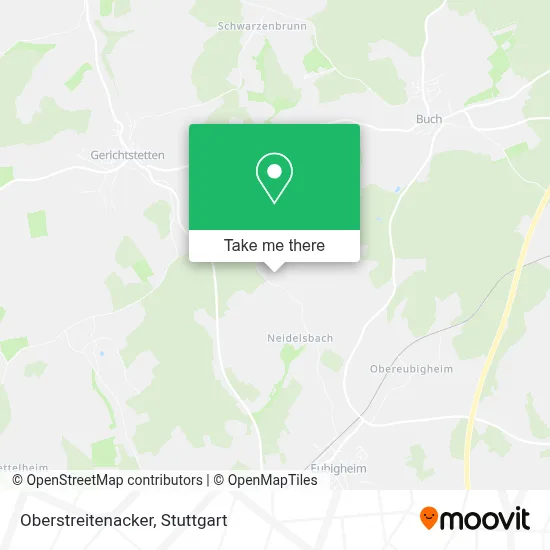 Oberstreitenacker map