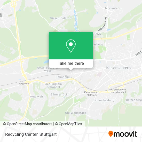 Wertstoffhof map
