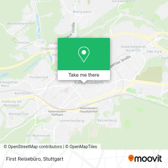 First Reisebüro map