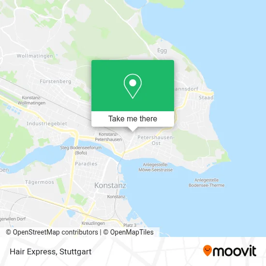 Hair Express map