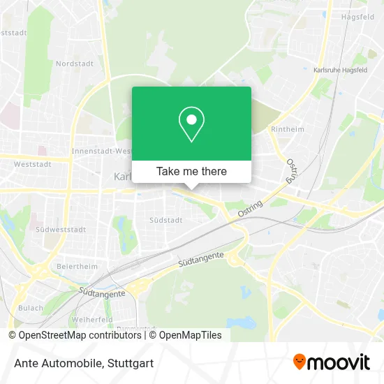 Ante Automobile map