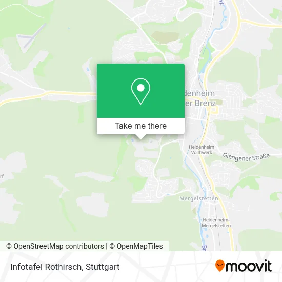 Infotafel Rothirsch map