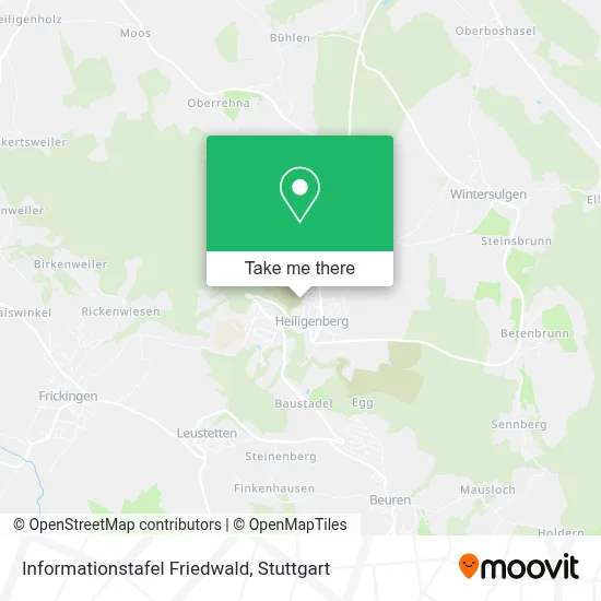 Informationstafel Friedwald map