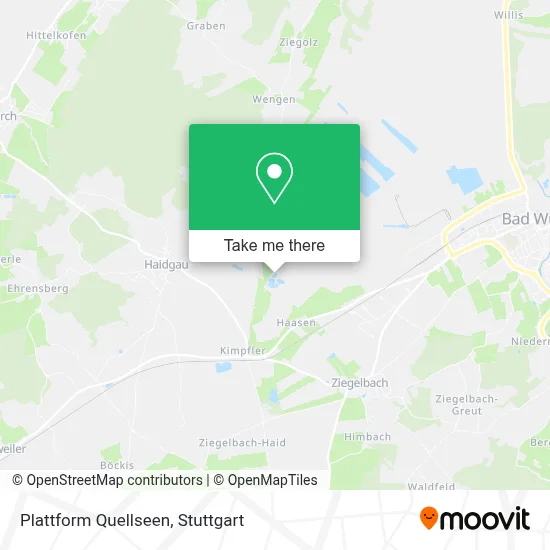 Plattform Quellseen map