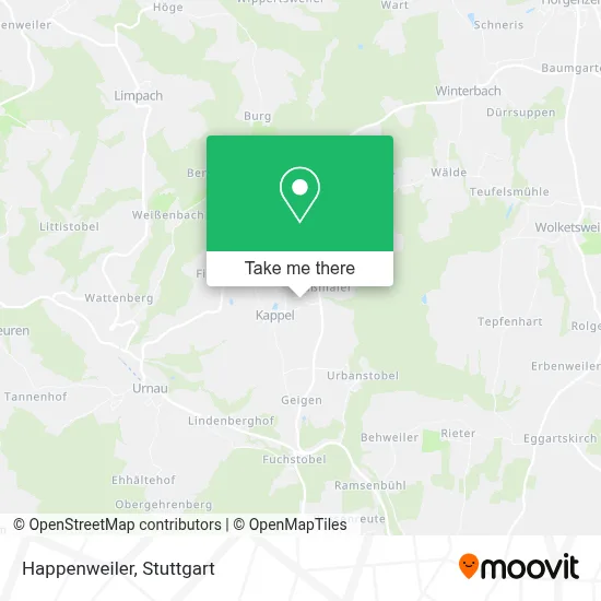 Happenweiler map