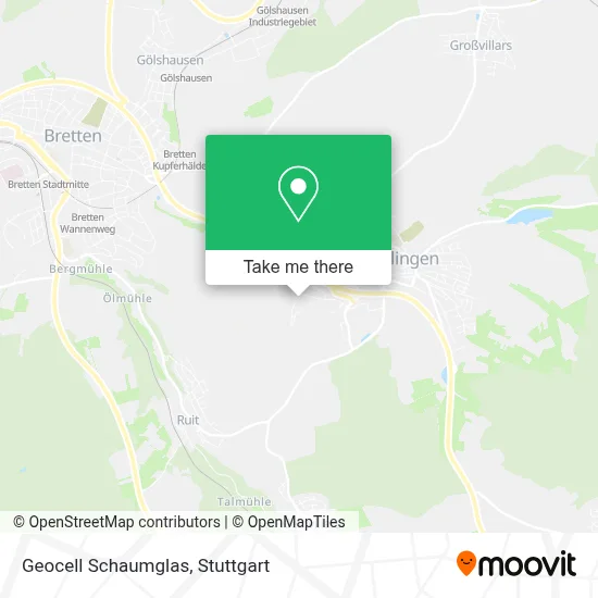 Geocell Schaumglas map