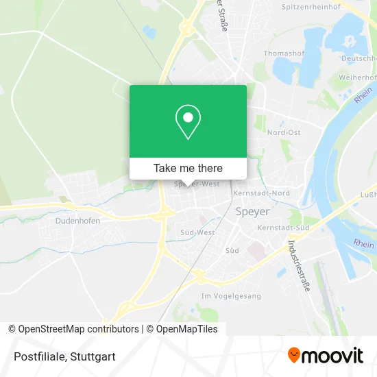 Postfiliale map