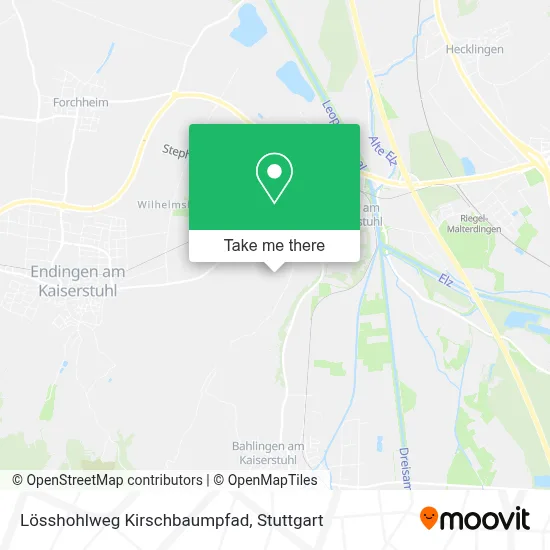 Lösshohlweg Kirschbaumpfad map