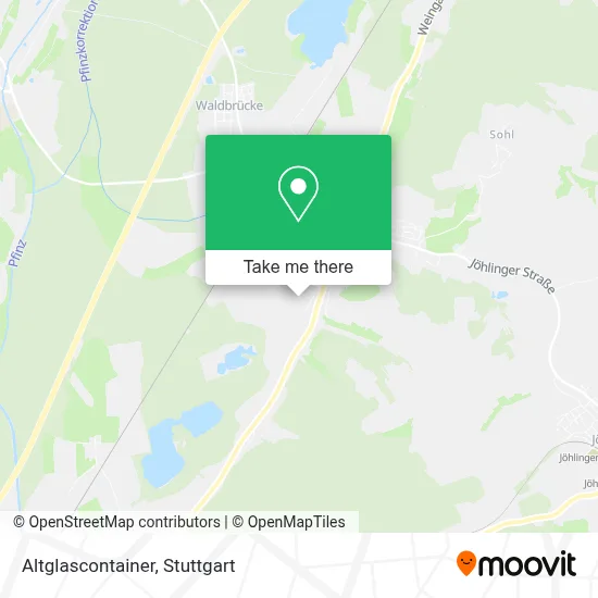 Altglascontainer map