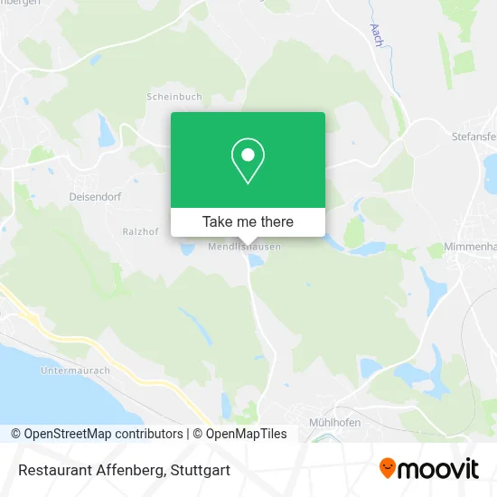 Restaurant Affenberg map
