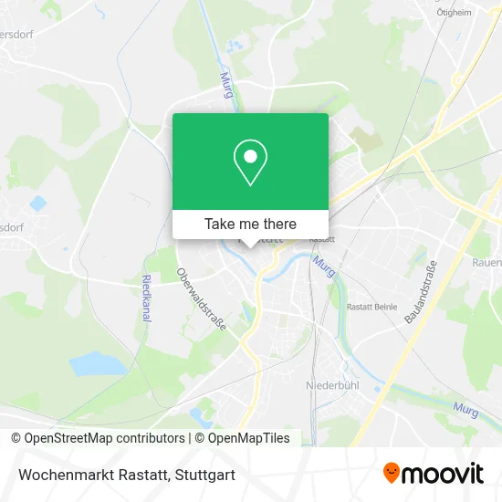 Wochenmarkt Rastatt map