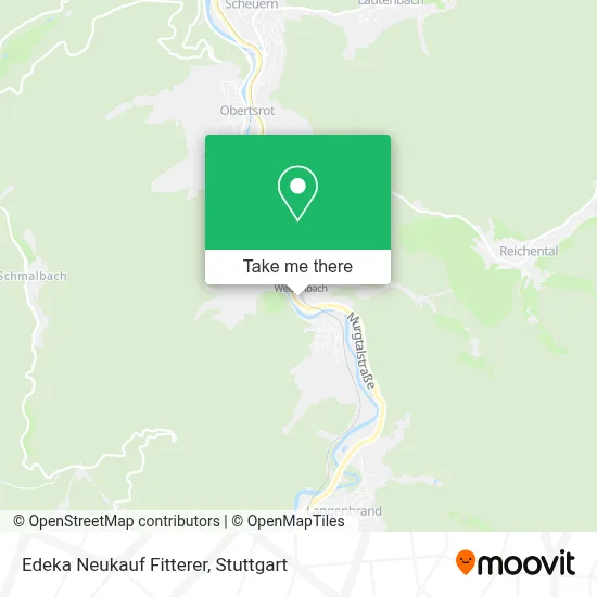 Edeka Neukauf Fitterer map