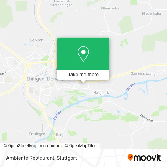 Ambiente Restaurant map