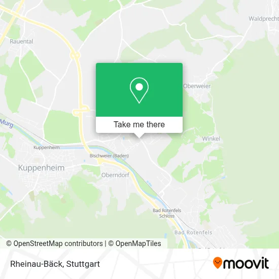 Rheinau-Bäck map