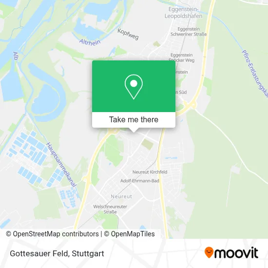 Gottesauer Feld map