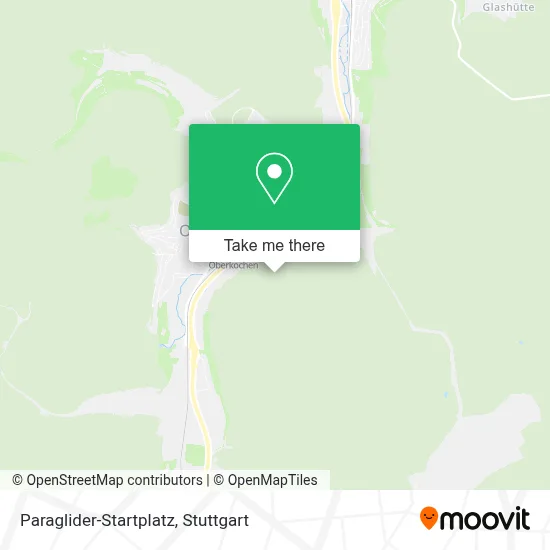 Paraglider-Startplatz map