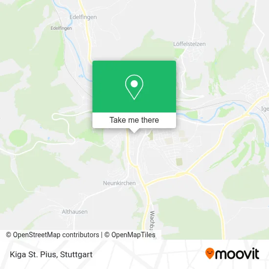 Kiga St. Pius map
